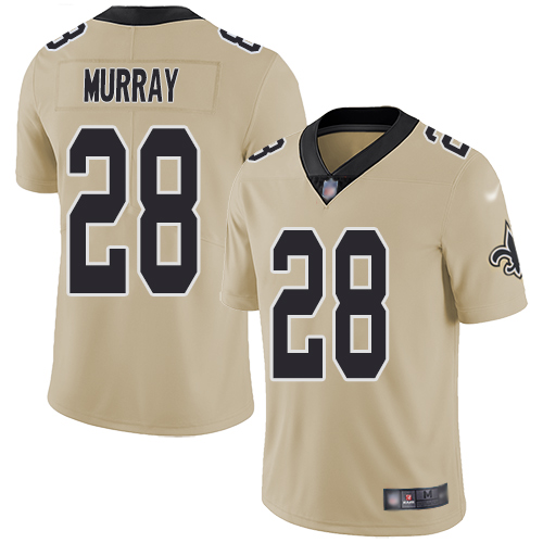 Men New Orleans Saints Limited Gold Latavius Murray Jersey NFL Football #28 Inverted Legend Jersey->new orleans saints->NFL Jersey